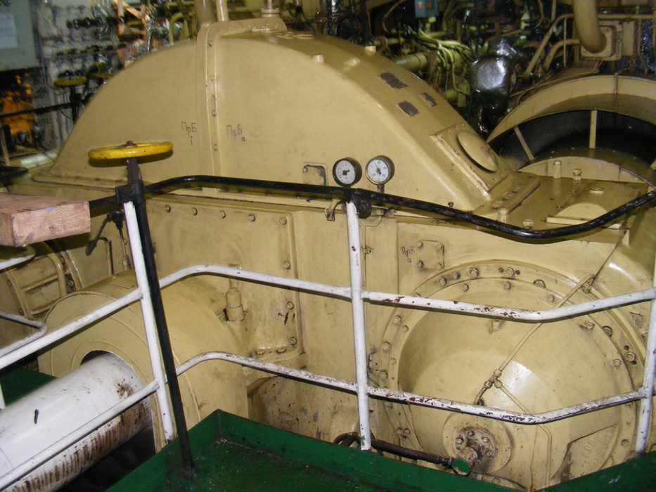 Getriebe der Hauptantriebsanlage des Fährschiffes „Vilnius“