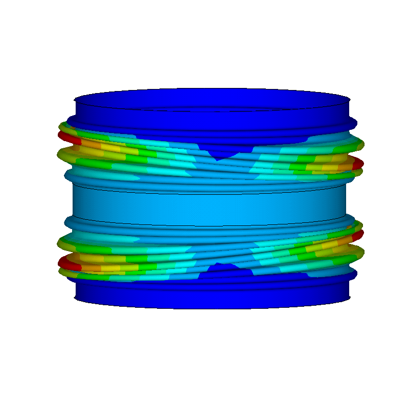 Natural oscillation at expansion compensator